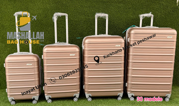 FlyStar Trolleycase 4pics luggage set anti theft zippers Model 30