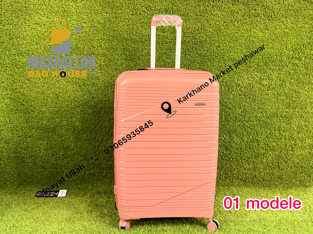 Minister Trolley Case 3pics luggage set 100%Pp Material Model 01