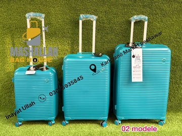 Minister Trolley Case 3pics luggage set 100%Pp Material Model 02