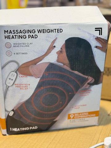 Massaging Weighted Heating Pad – Pain Relief & Muscle Relaxation