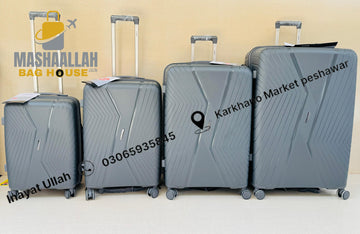 Bugatti 4 pics luggage set trolley case PP material