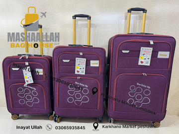 New swiss vip fabric 3 pics luggage set